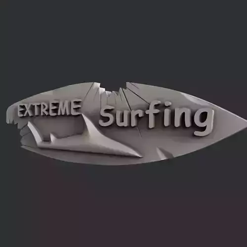 3d STL models for CNC surfing