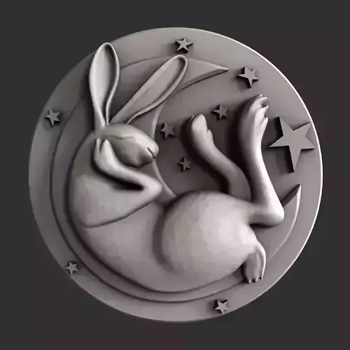 3d STL models for CNC bunny