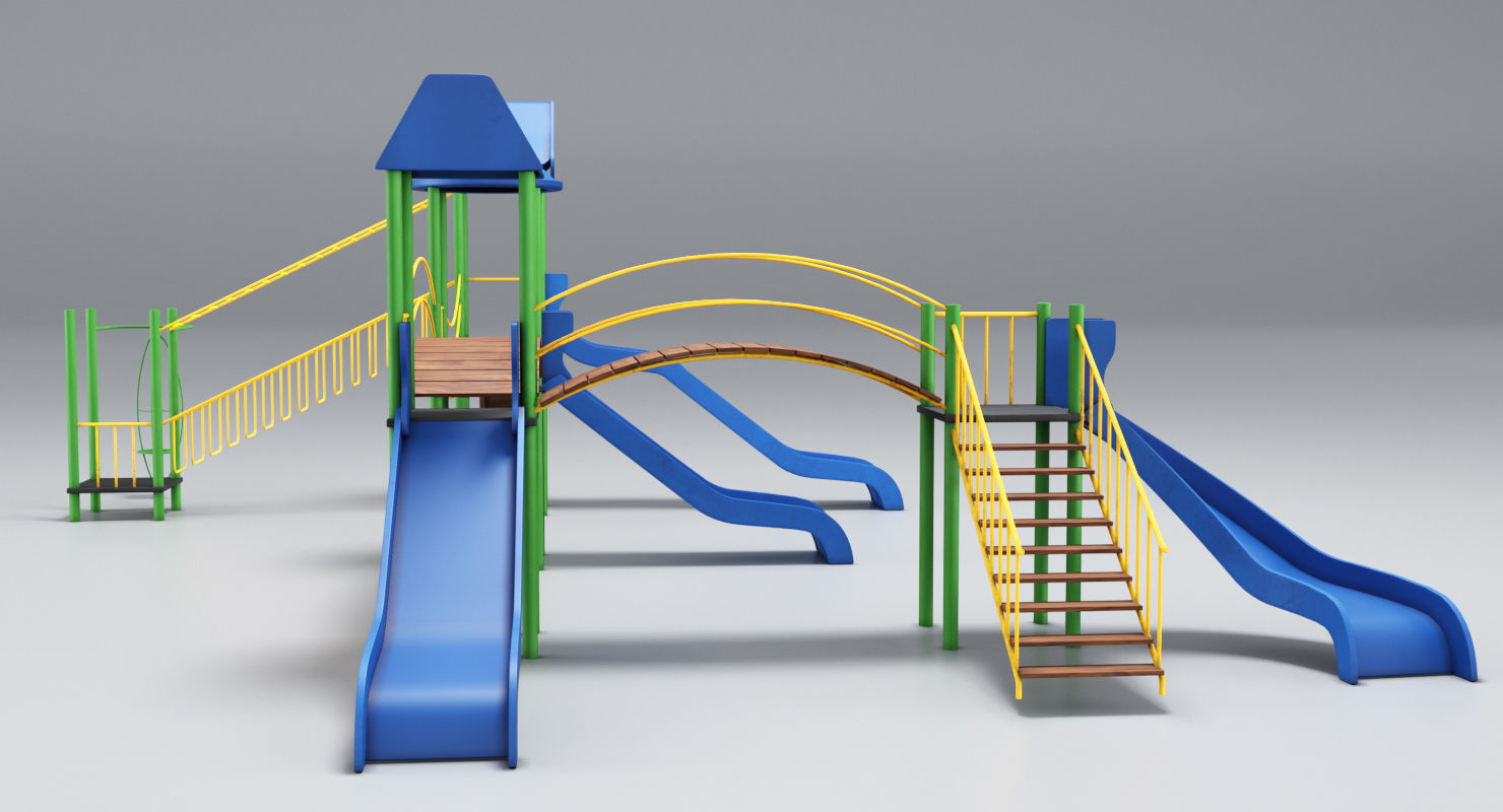 Playground Blue 3D model_7