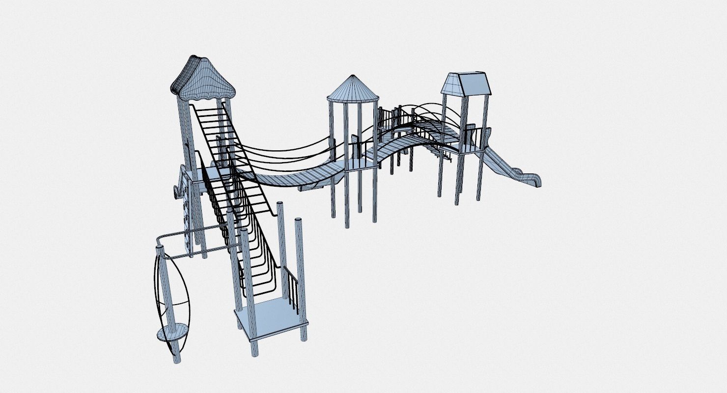Playground Blue 3D model_10