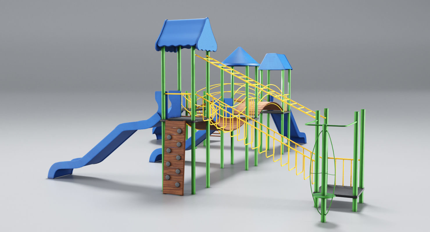 Playground Blue 3D model_5