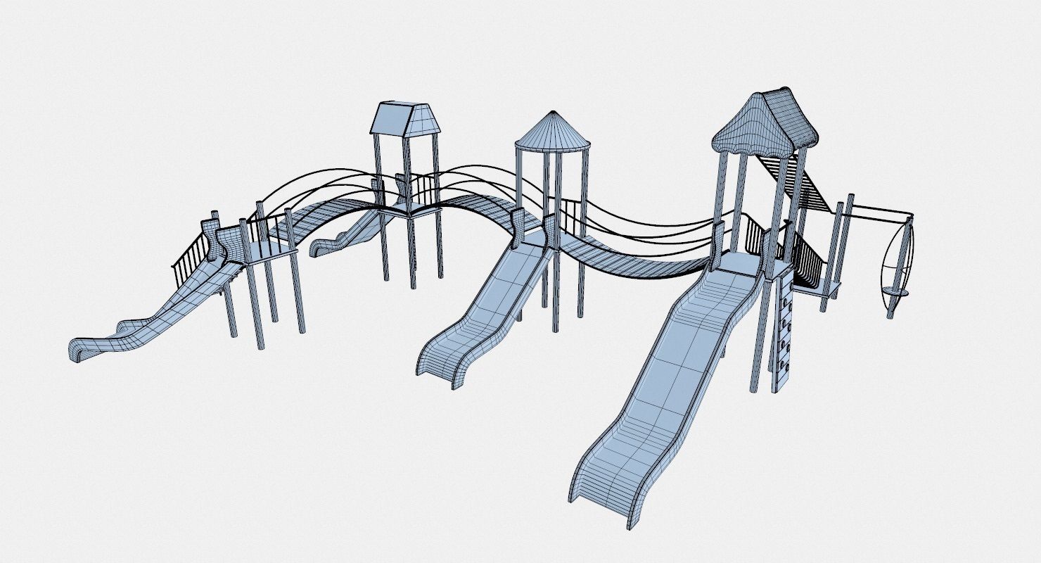 Playground Blue 3D model_8