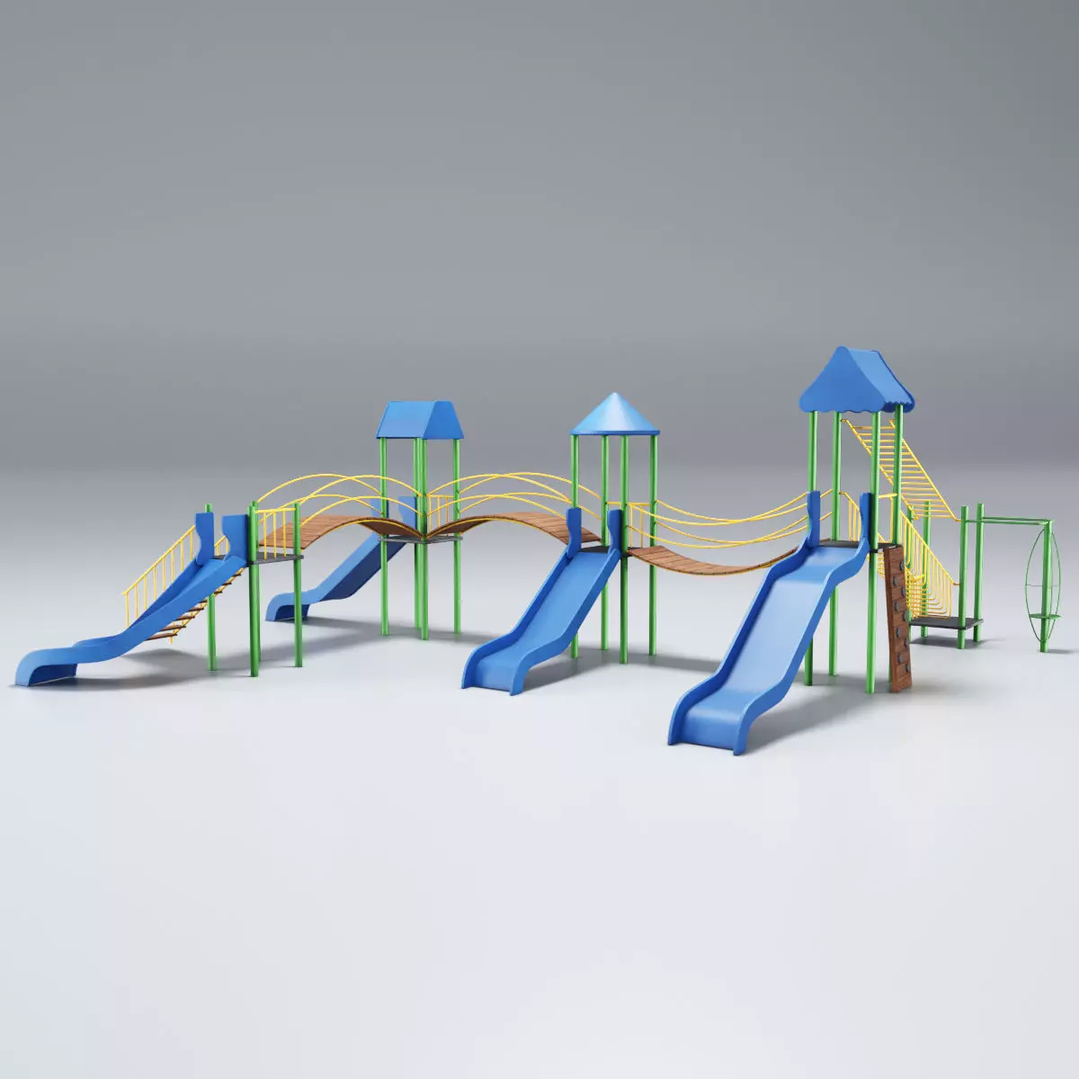 Playground Blue 3D model_0