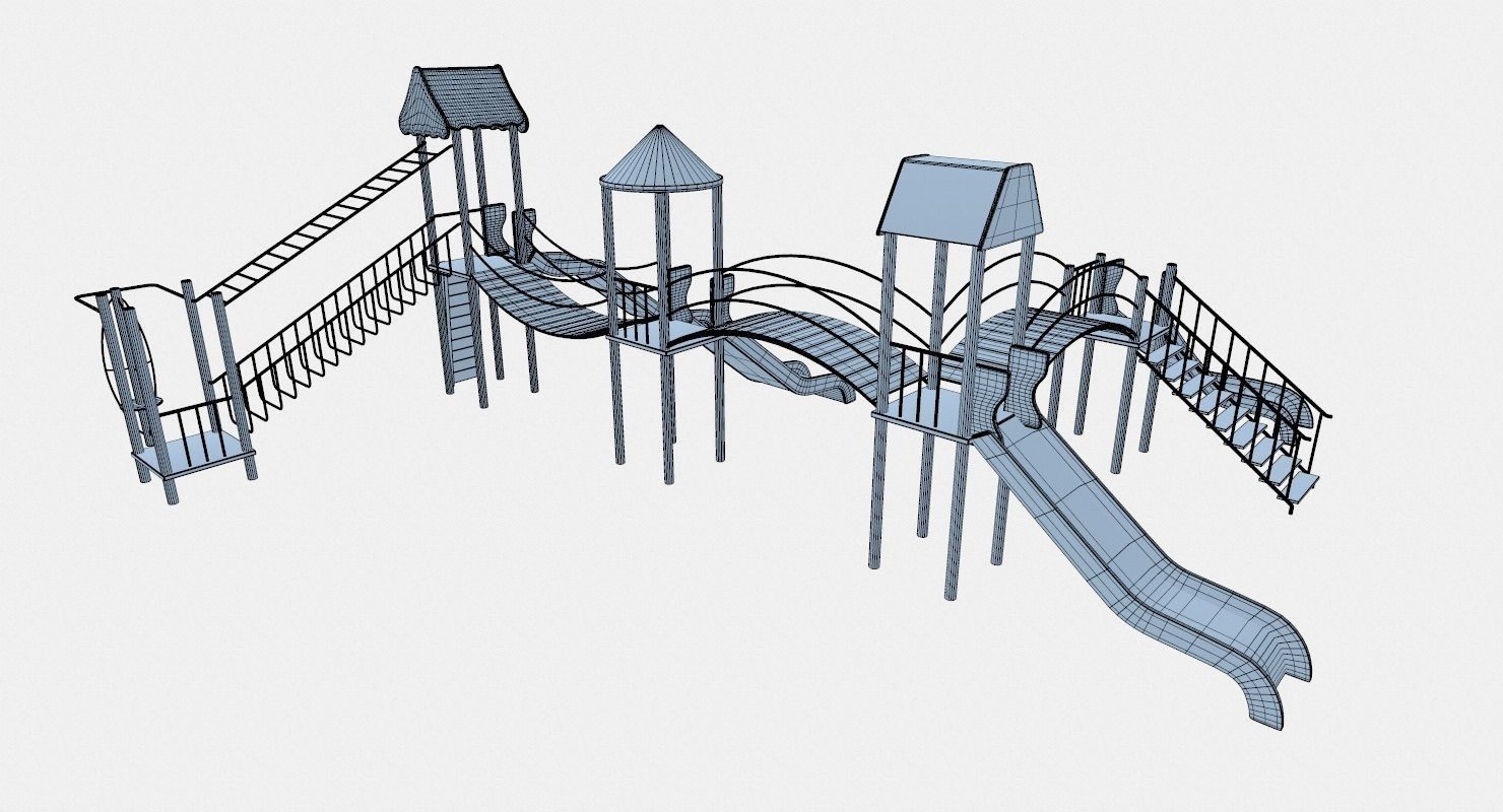 Playground Blue 3D model_11