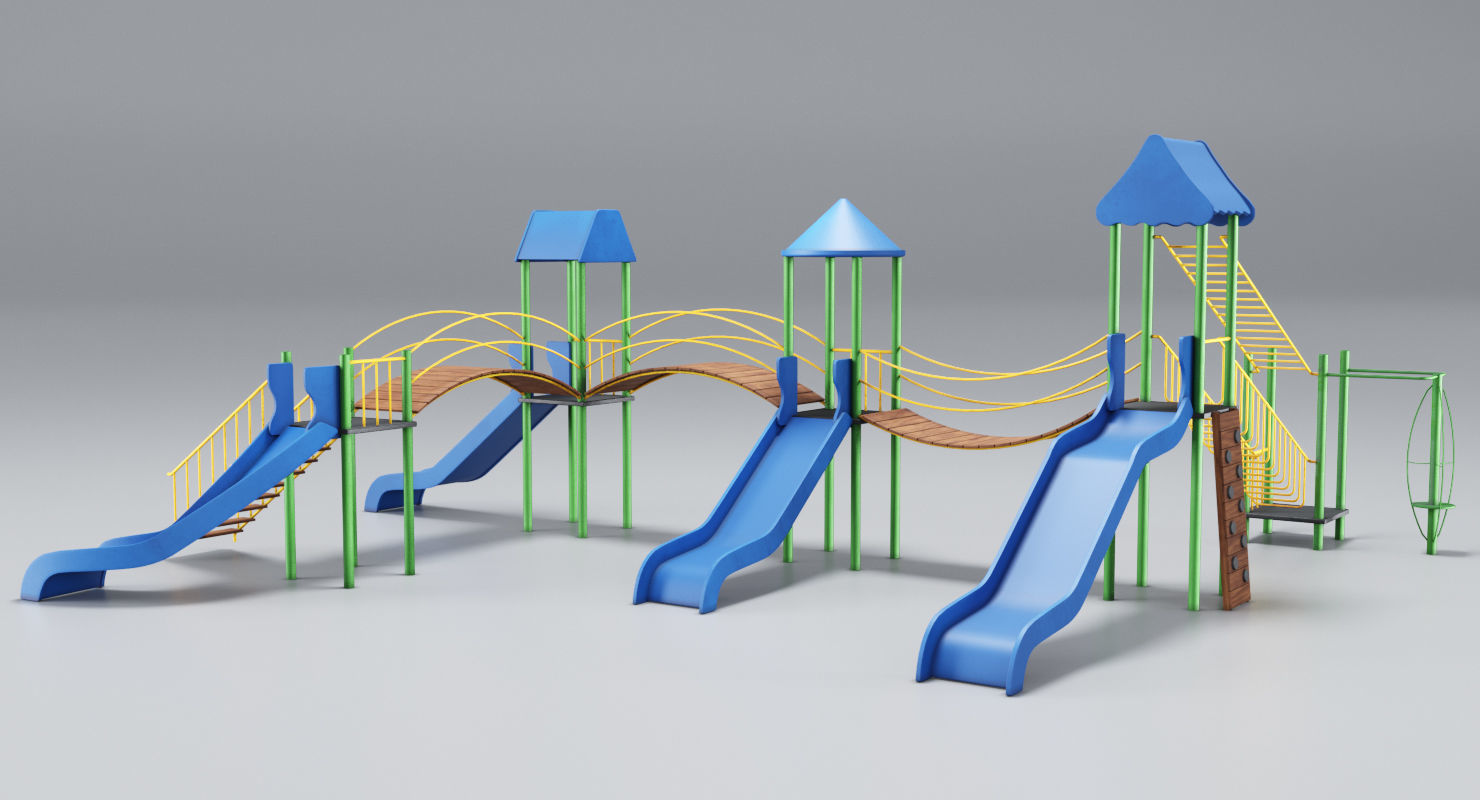 Playground Blue 3D model_4