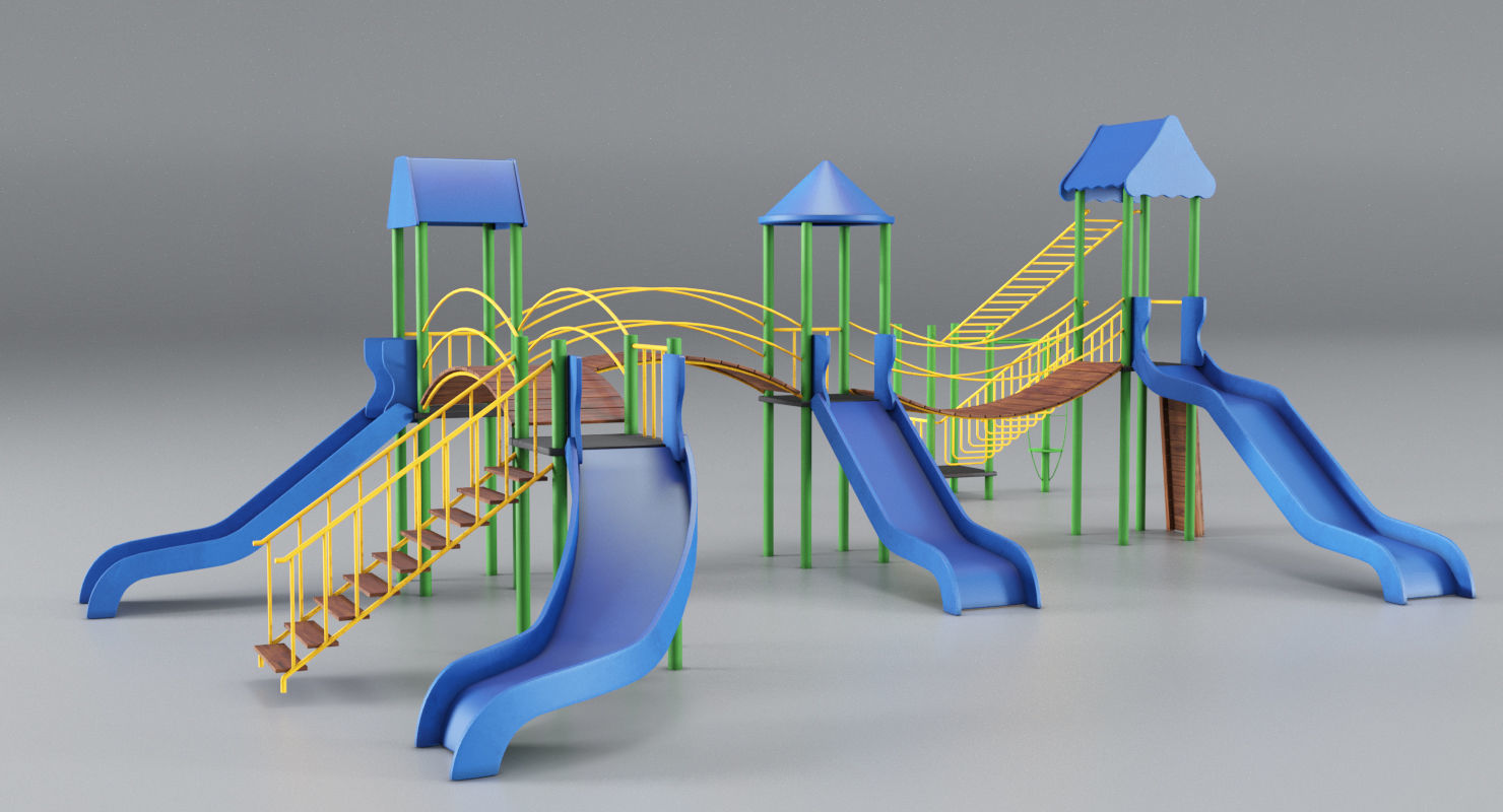 Playground Blue 3D model_3