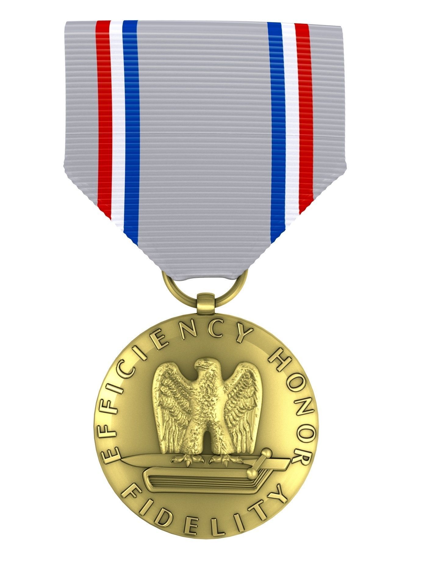 US Air Force Good Conduct Medal 3D model_1