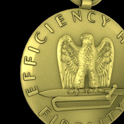 US Air Force Good Conduct Medal 3D model_3