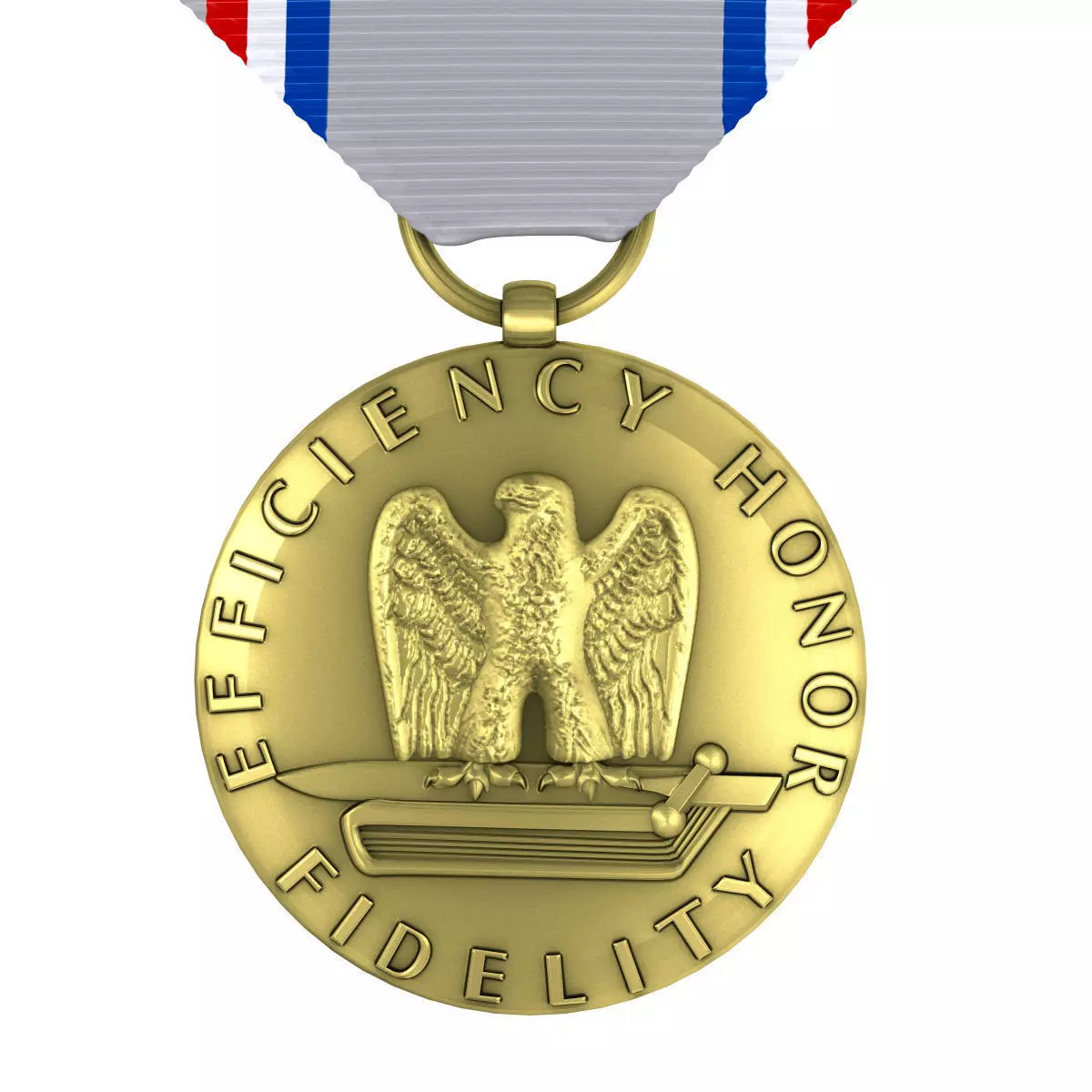 US Air Force Good Conduct Medal 3D model_0