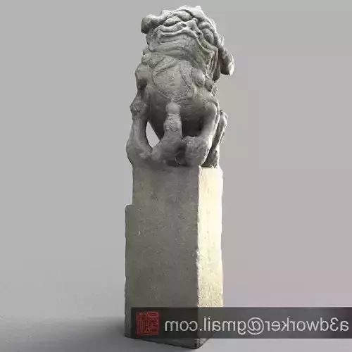 Lion-statue-009F chinese dog statue