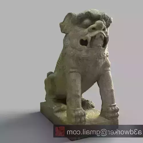 Lion-Statue-011M chinese lion statue