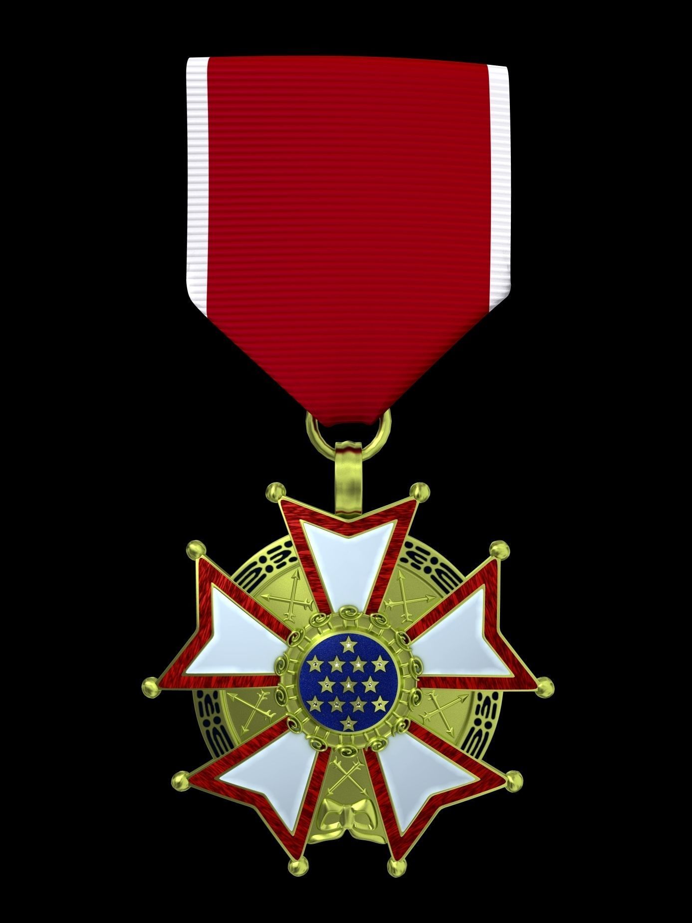 Legion Of Merit medal 3D model_1