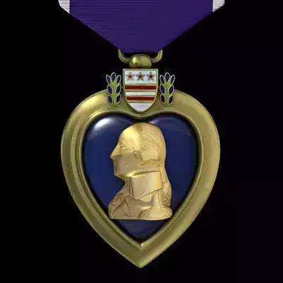 Purple Heart Medal 3D model