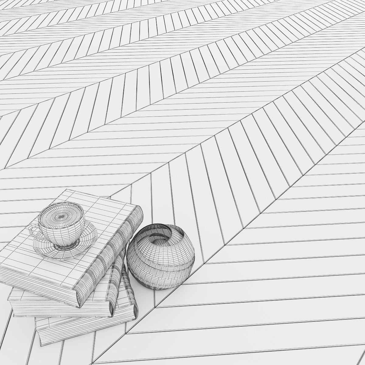 Parquet Oak Cheesecake Grande 3D model_4