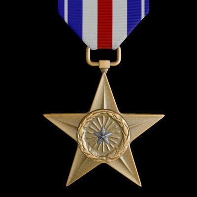 USAF Silver Star Medal 3D model_2