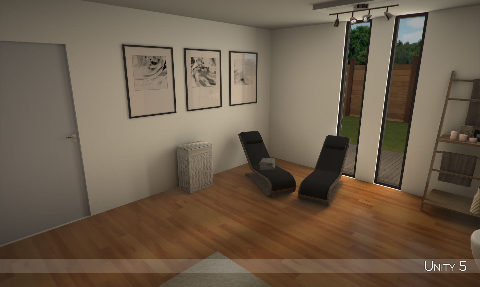 Modern bathroom 2 Low-poly 3D model_15