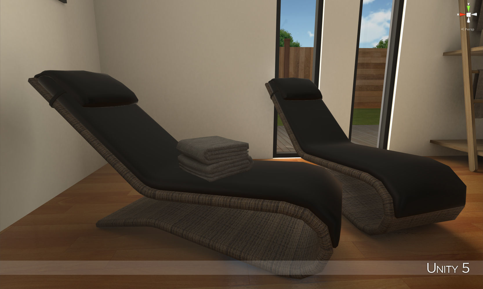 Modern bathroom 2 Low-poly 3D model_8