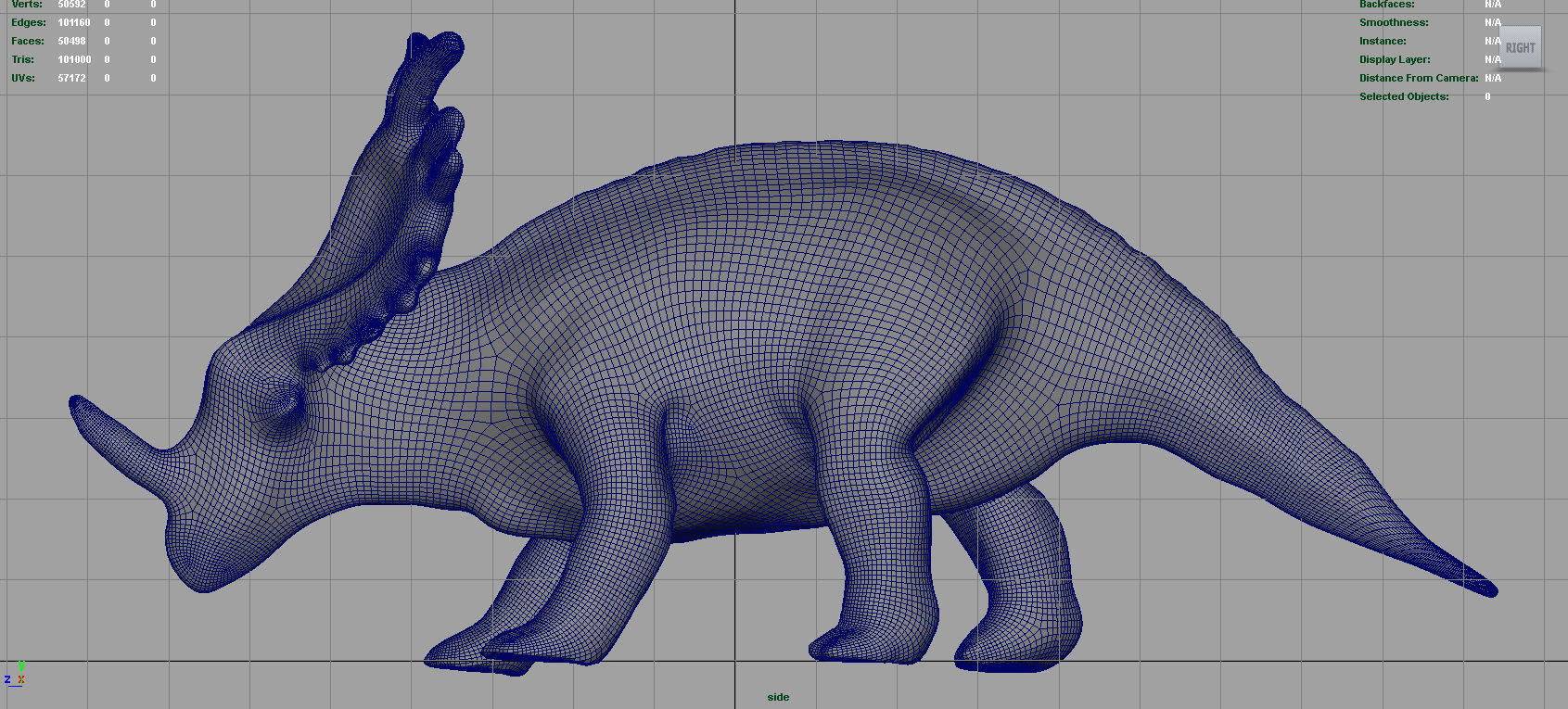 Triceratops dinosaur 3D model_6