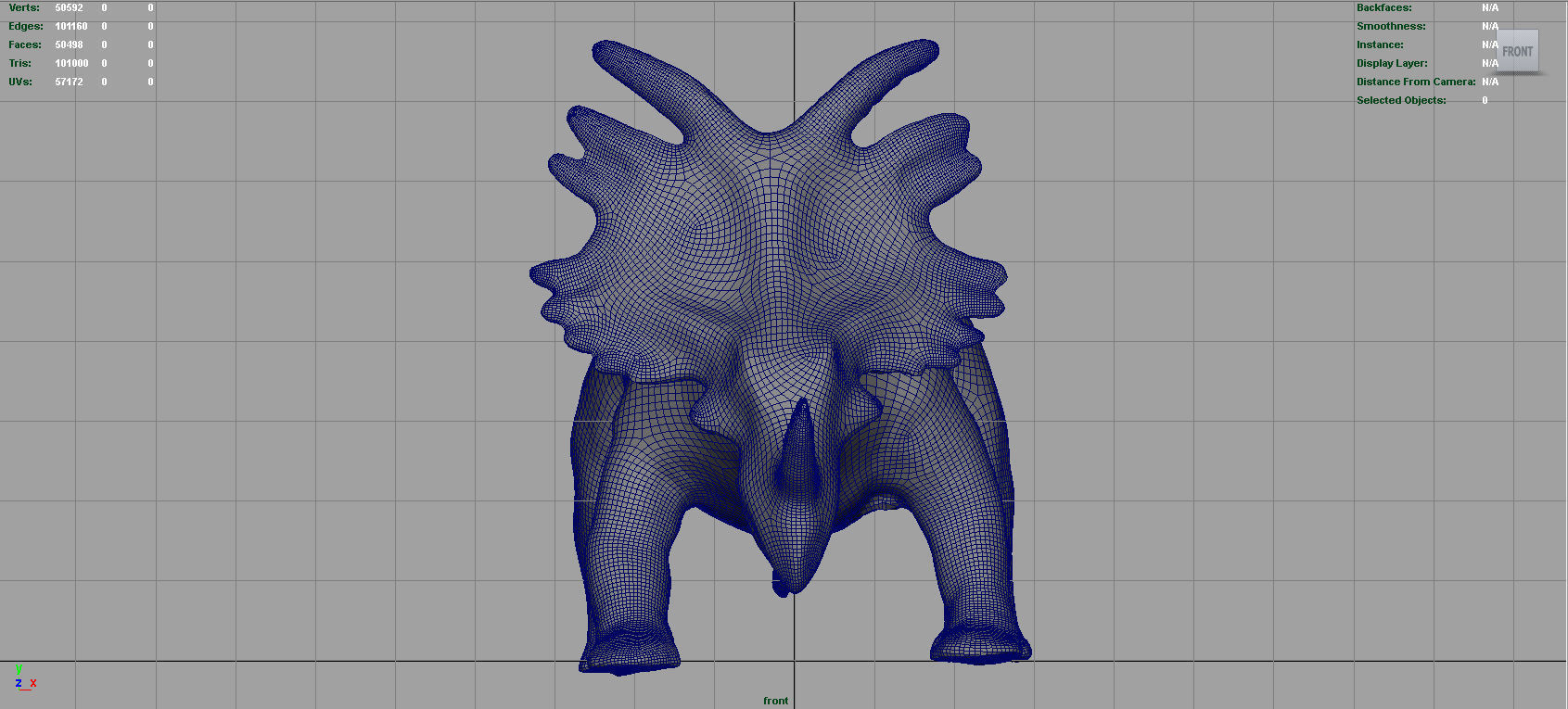 Triceratops dinosaur 3D model_8