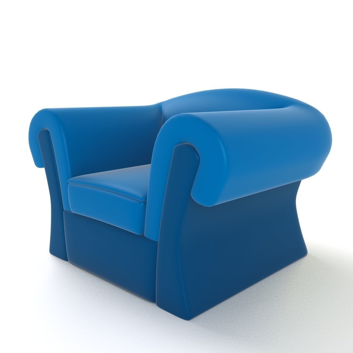 Cartoon Armchair Model 19 3D model_1