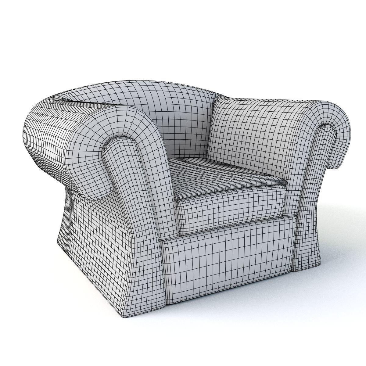 Cartoon Armchair Model 19 3D model_3