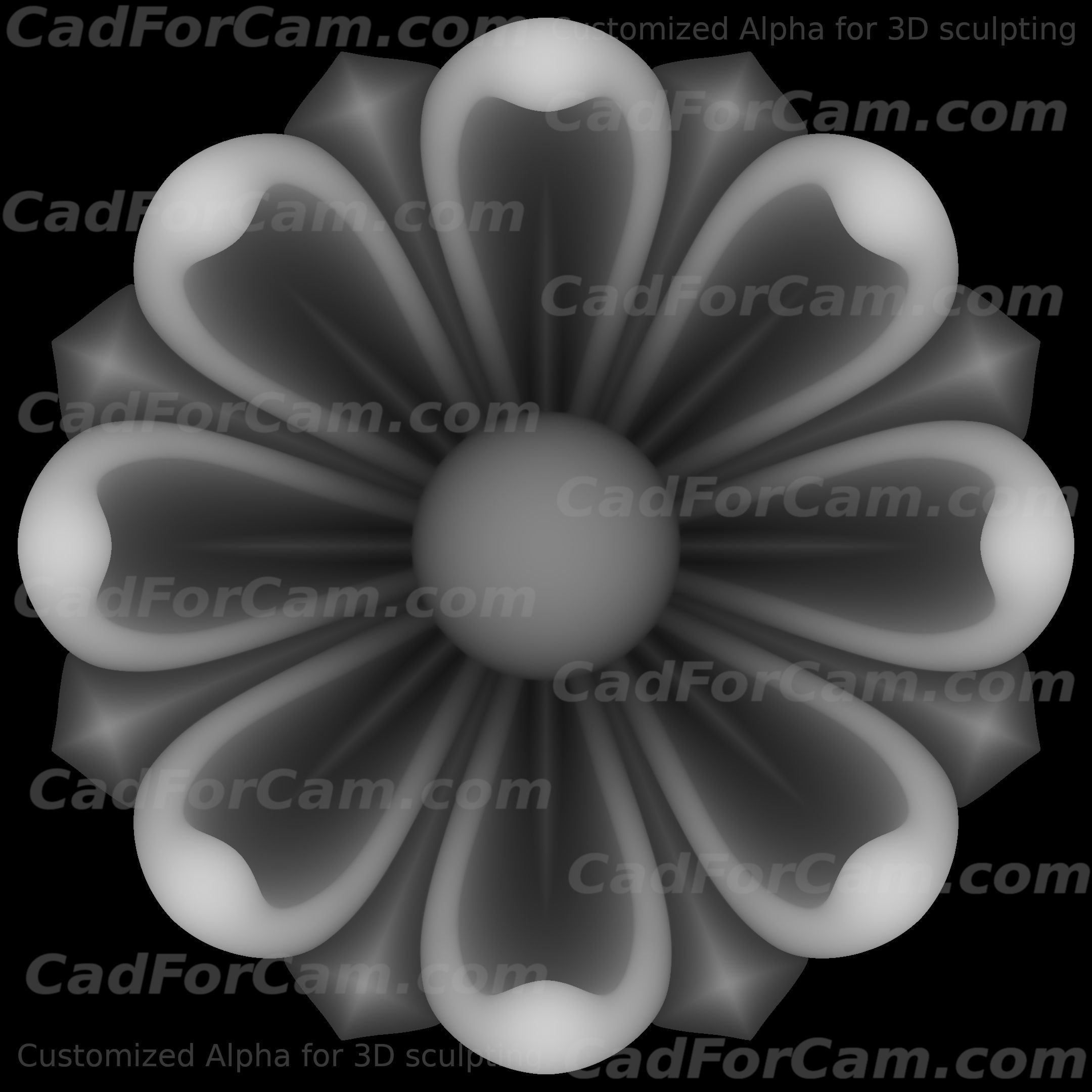 Flower bas-relief for cnc FLCFC0A 3D print model_10