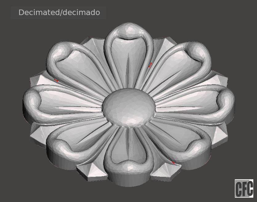 Flower bas-relief for cnc FLCFC0A 3D print model_9
