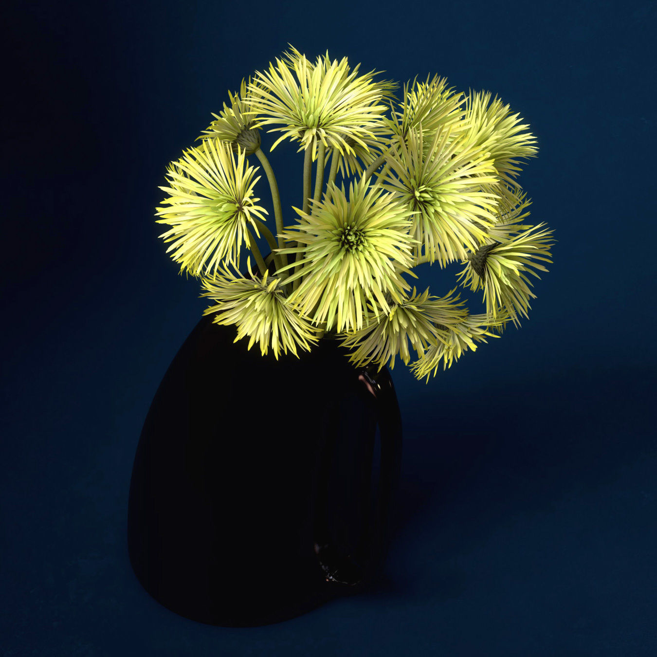 XfrogPlants Spider Gerbera 3D model_7
