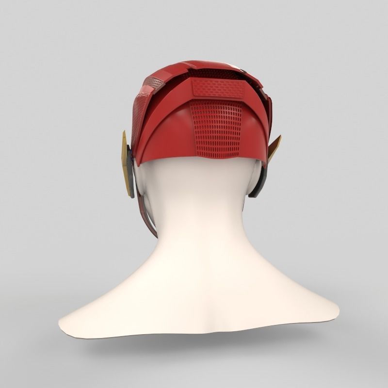 Justice League Flash Helmet 3D print model_4