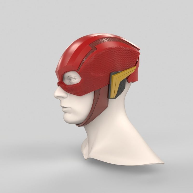 Justice League Flash Helmet 3D print model_2