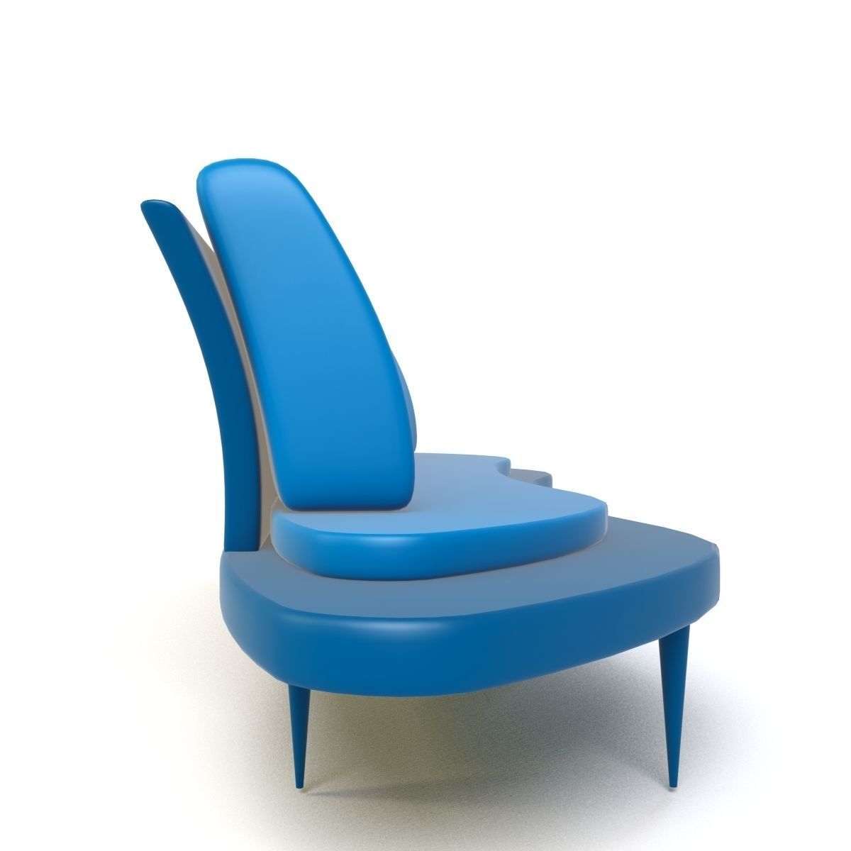 Cartoon Armchair Model 21 3D model_2