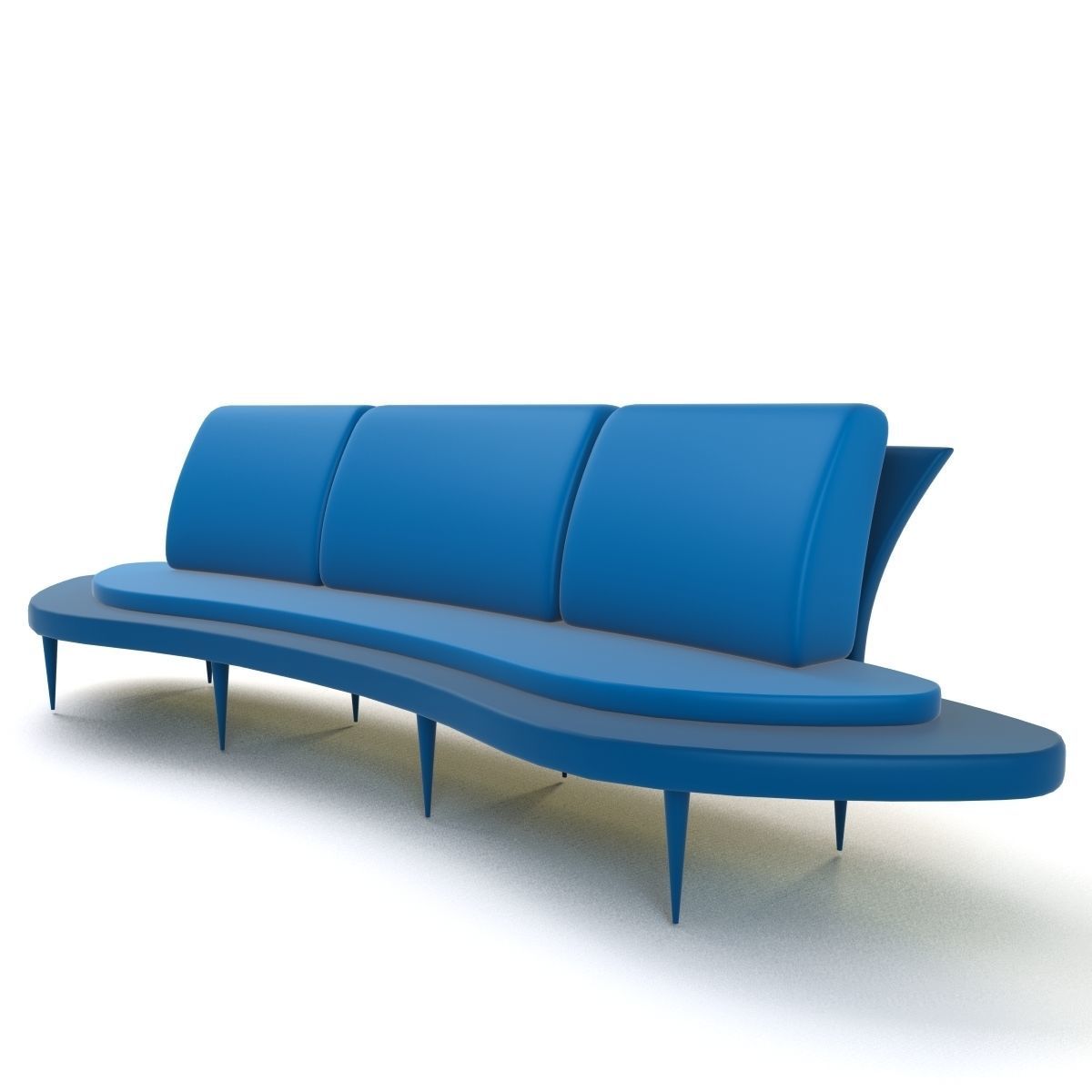 Cartoon Armchair Model 21 3D model_1