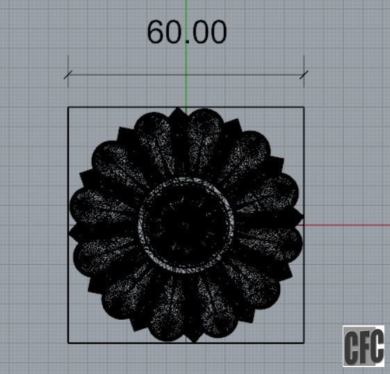 Flower bas-relief for cnc FLCFC0B 3D print model_4
