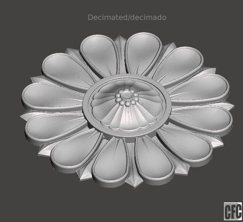 Flower bas-relief for cnc FLCFC0B 3D print model_9