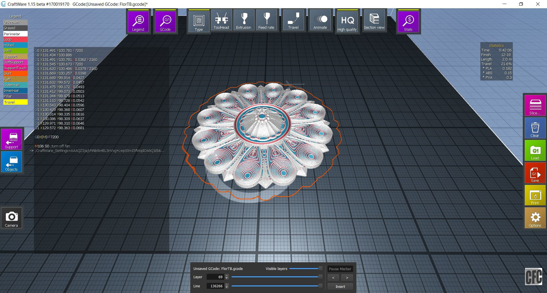 Flower bas-relief for cnc FLCFC0B 3D print model_7