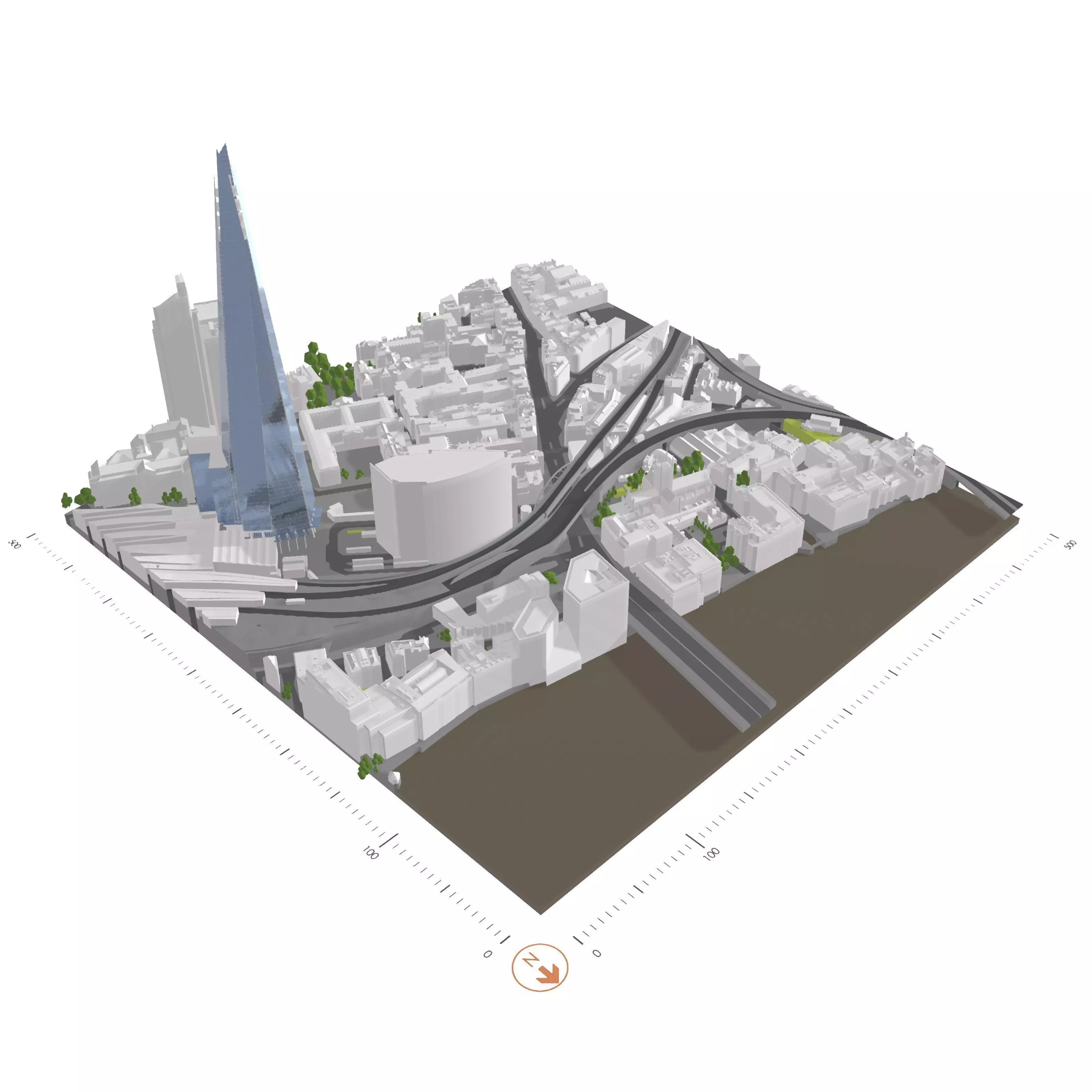 Free 3D Model of London - Sample of AccuCities Level 4 Model Free 3D model_0