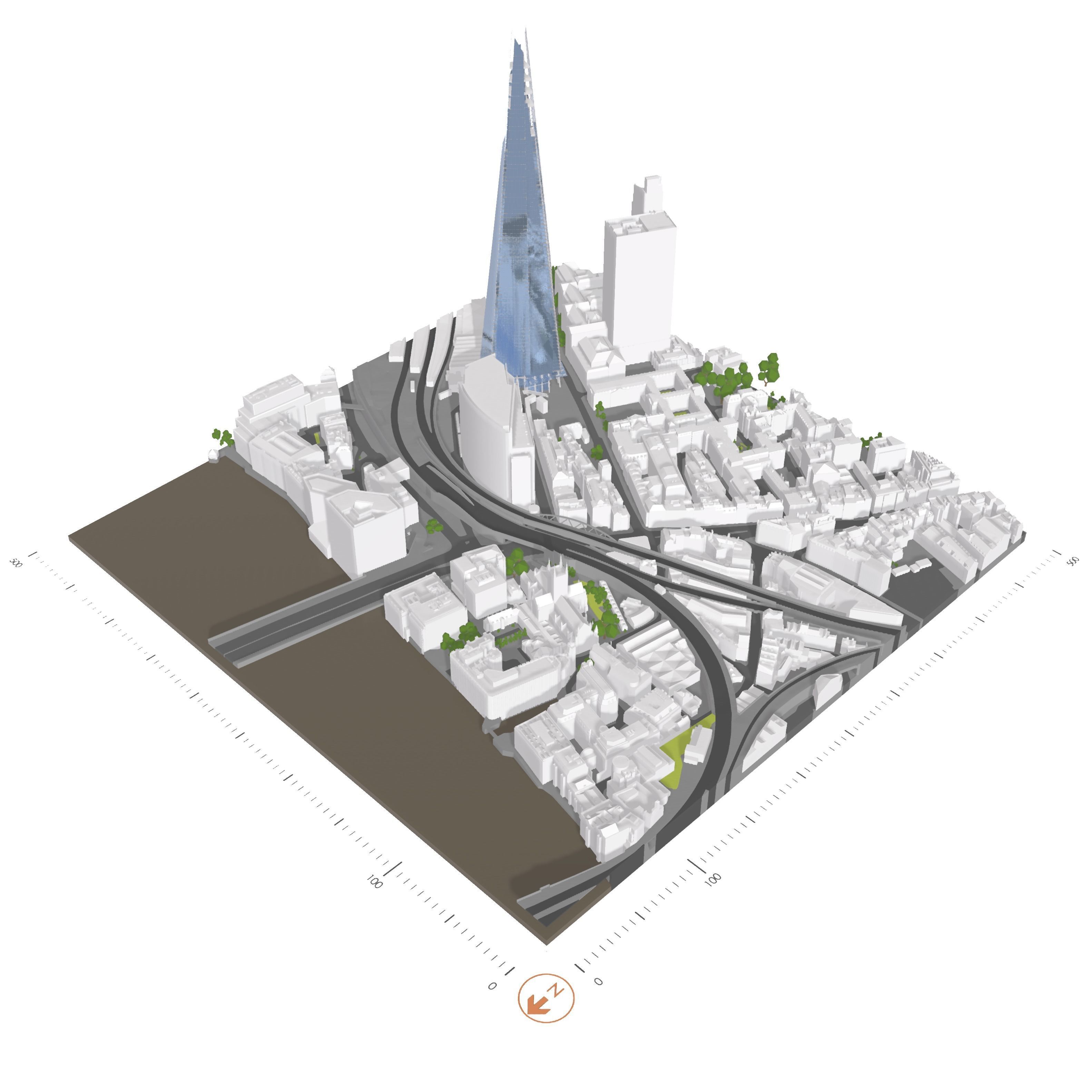 Free 3D Model of London - Sample of AccuCities Level 4 Model Free 3D model_1