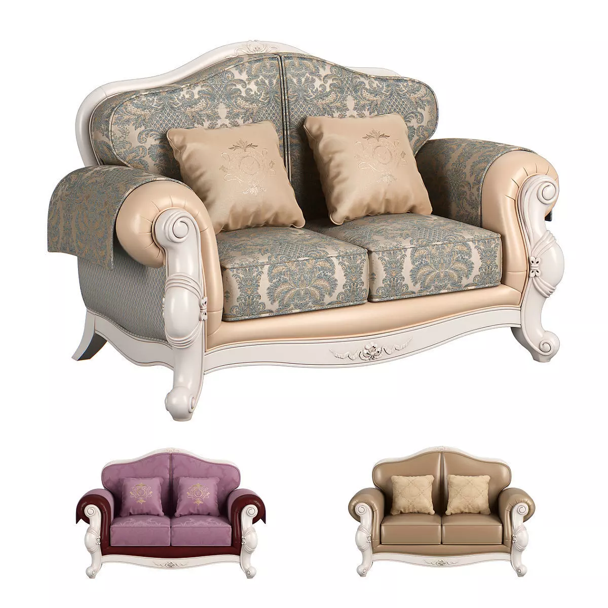 230 Carpenter Sofa C 2 seats 1745x974x1020 3D model_0