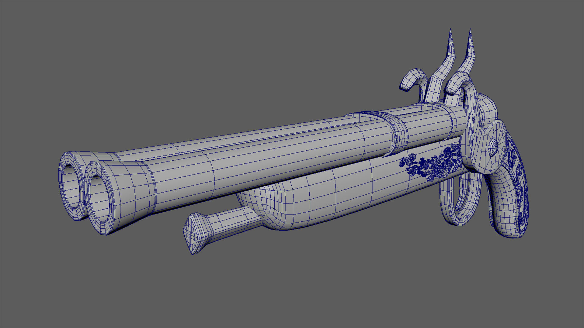 Gun Medieval Fantasy 3D model_5