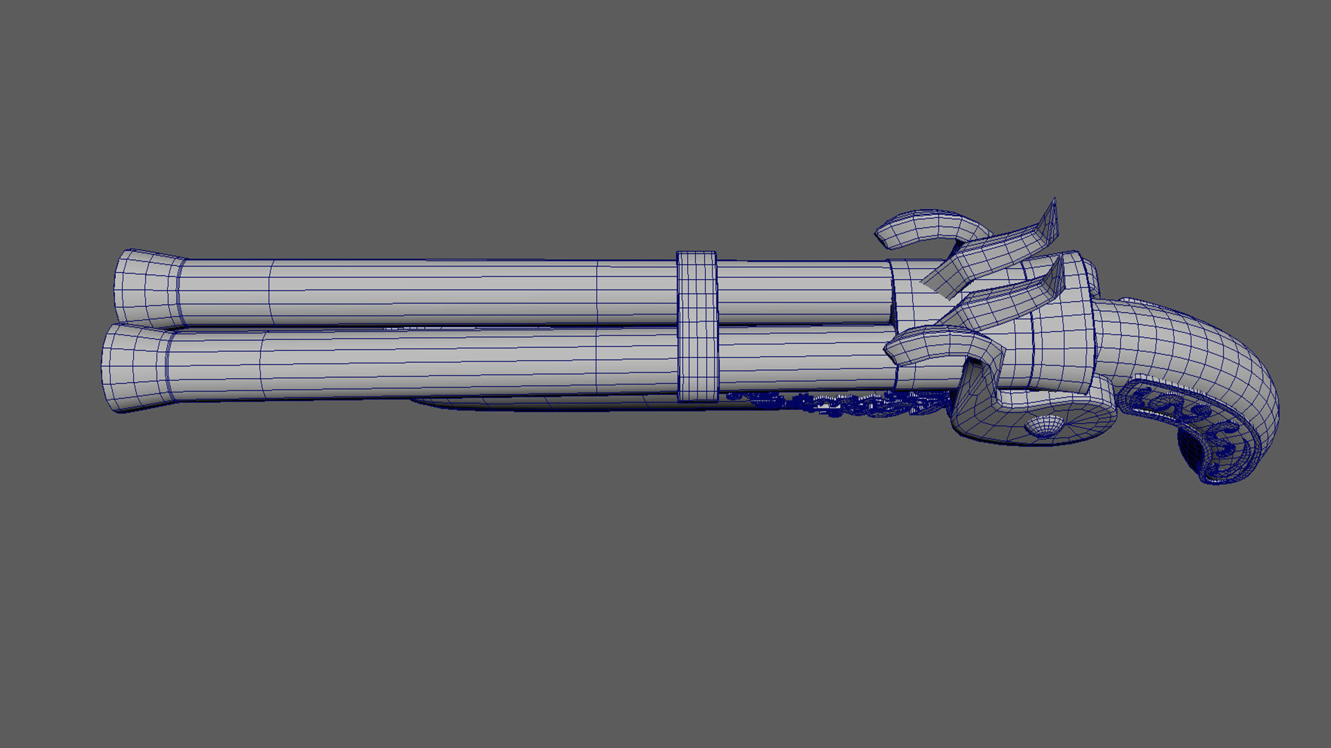 Gun Medieval Fantasy 3D model_8