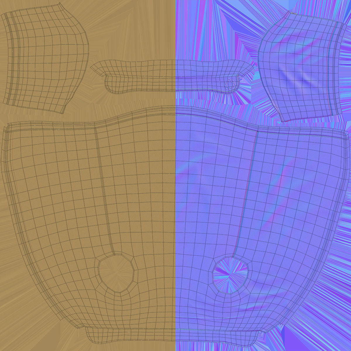 Cartoon Old Woman Rigged 3D model_39