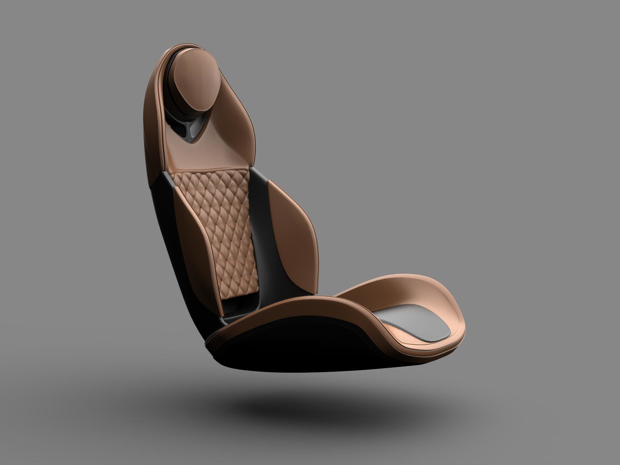 car seat  3D model_2