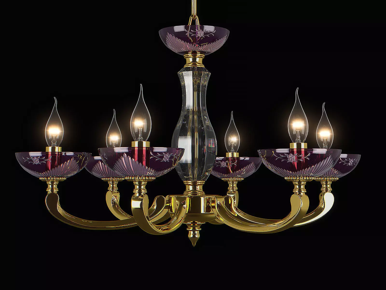 697062 Barcato Osgona Chandelier 3D model
