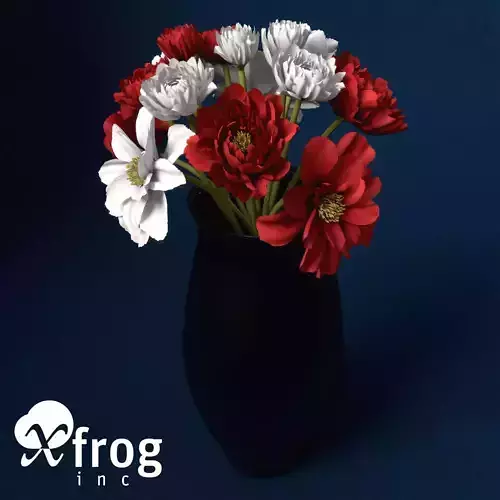 XfrogPlants Peony 3D model