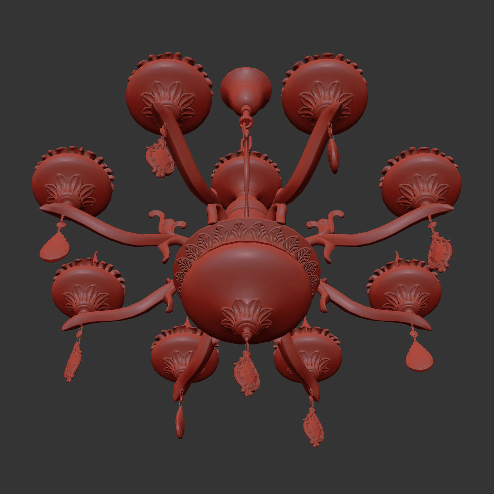 695082 Melagro Osgona Chandelier 3D model_8