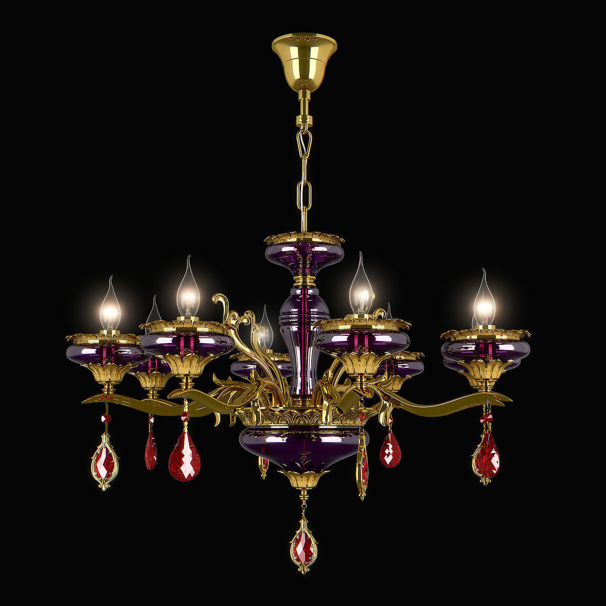 695082 Melagro Osgona Chandelier 3D model_1
