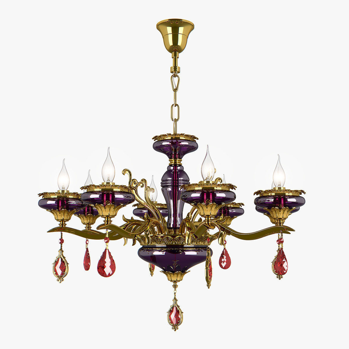 695082 Melagro Osgona Chandelier 3D model_2