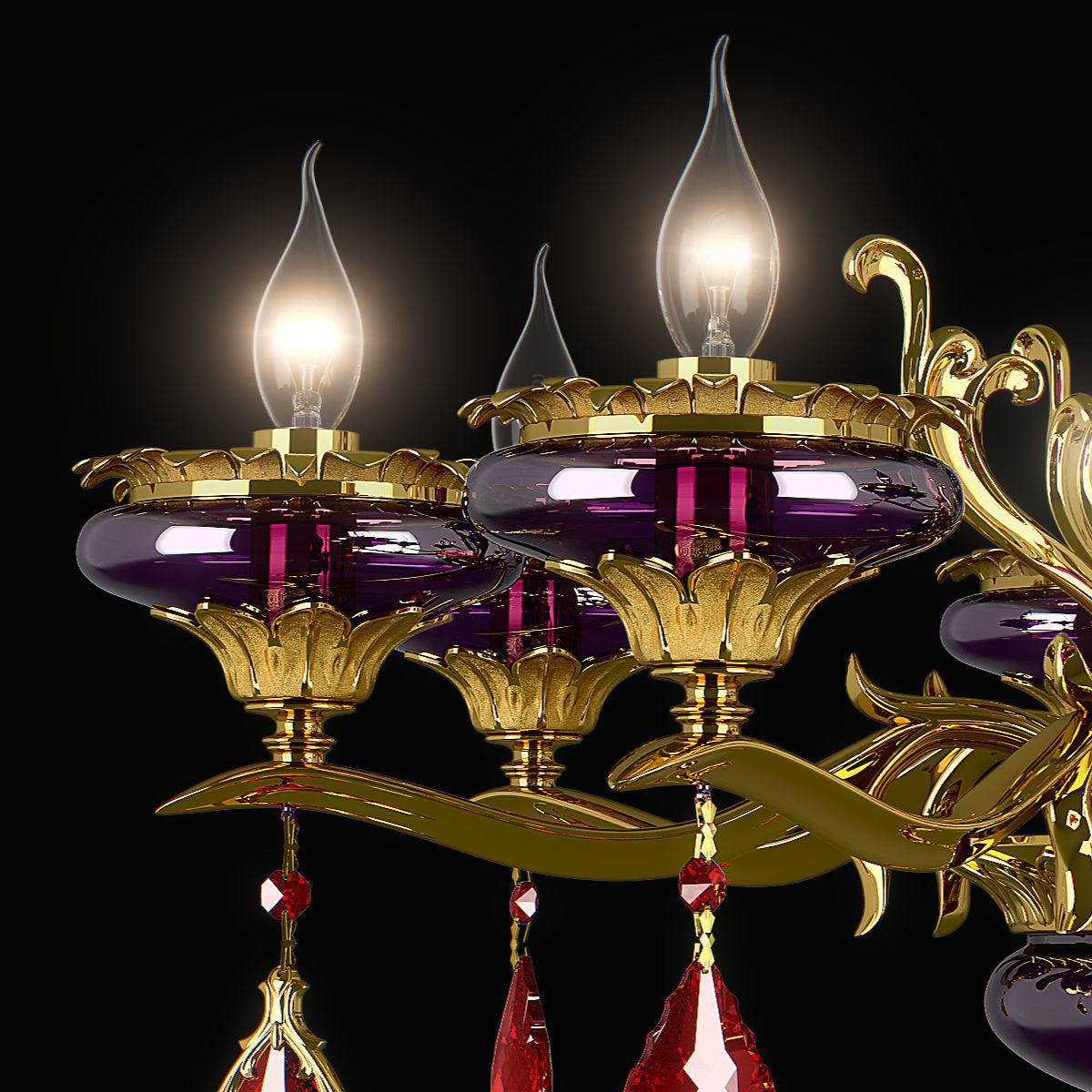 695082 Melagro Osgona Chandelier 3D model_3
