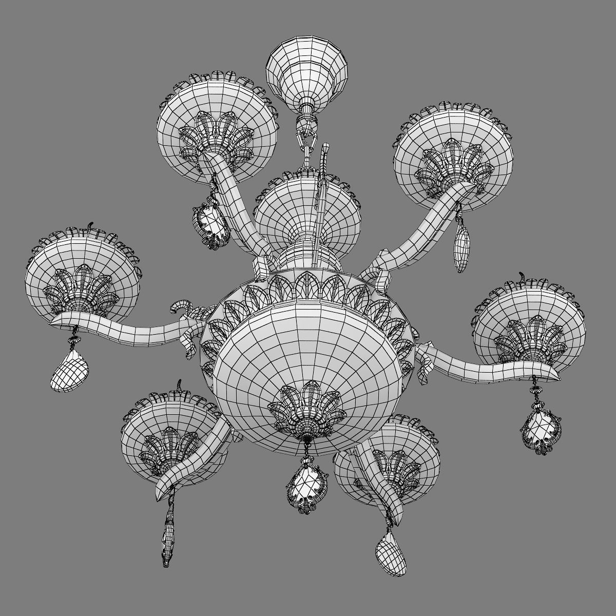 695062 Melagro Osgona Chandelier 3D model_5