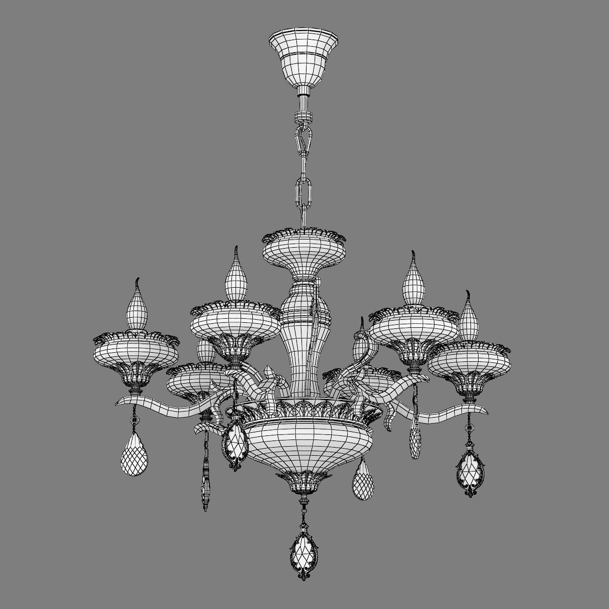 695062 Melagro Osgona Chandelier 3D model_4